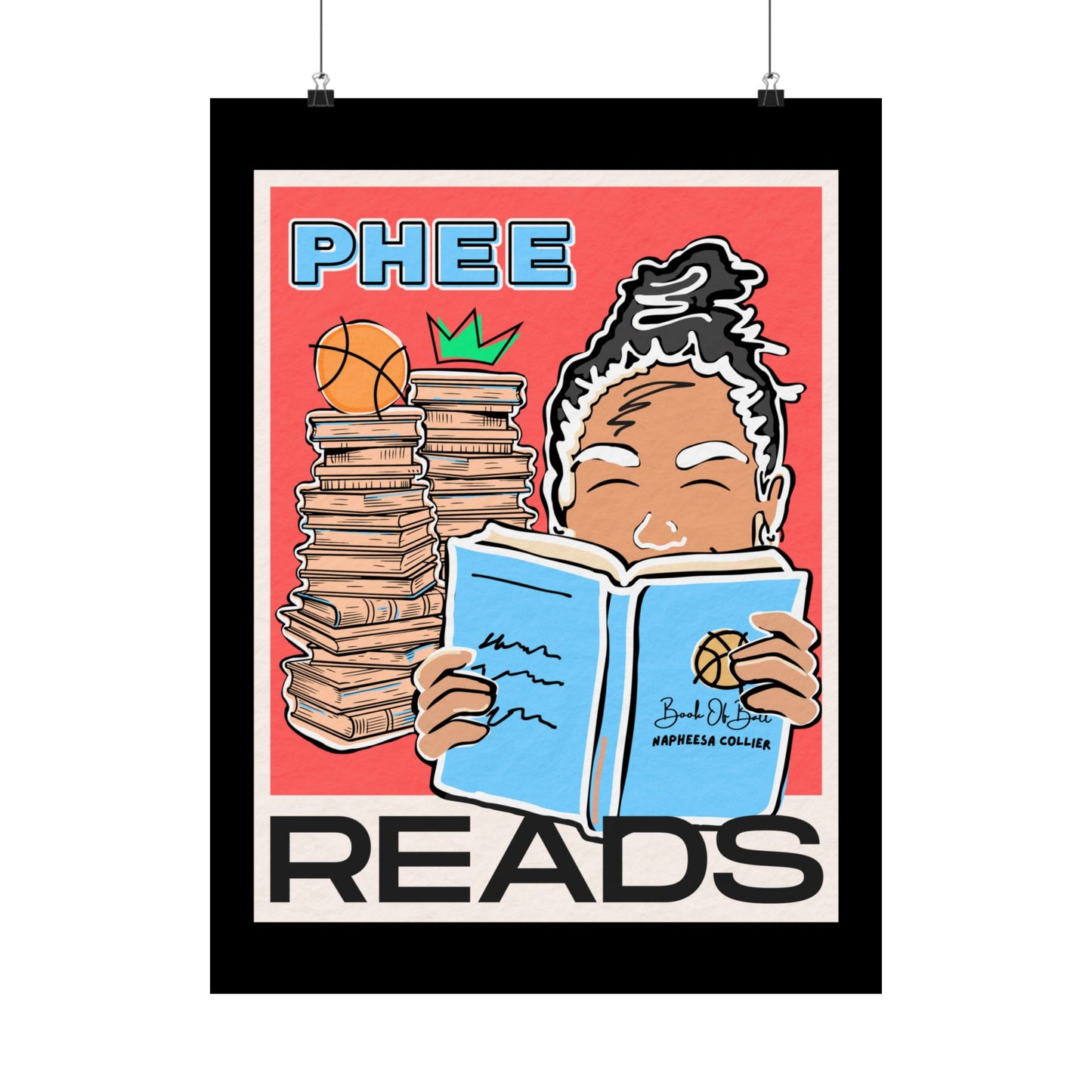 Phee READS | Napheesa Collier | 18 x 24 Poster