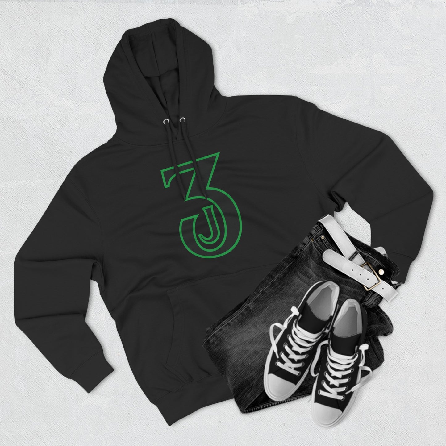 Jaden J3 Green & Black | Jaden McDaniels Hooded Sweatshirt