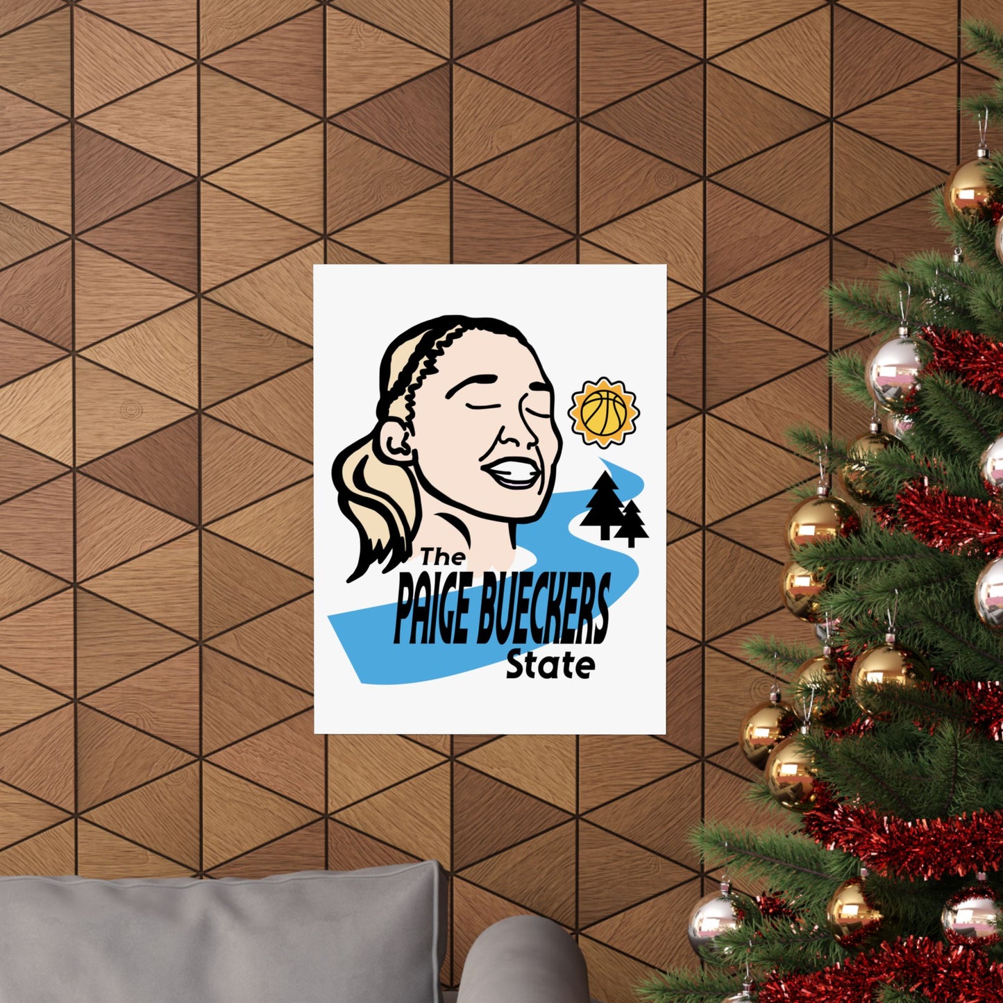 The Paige Bueckers State | Paige Bueckers 18 x 24 Poster
