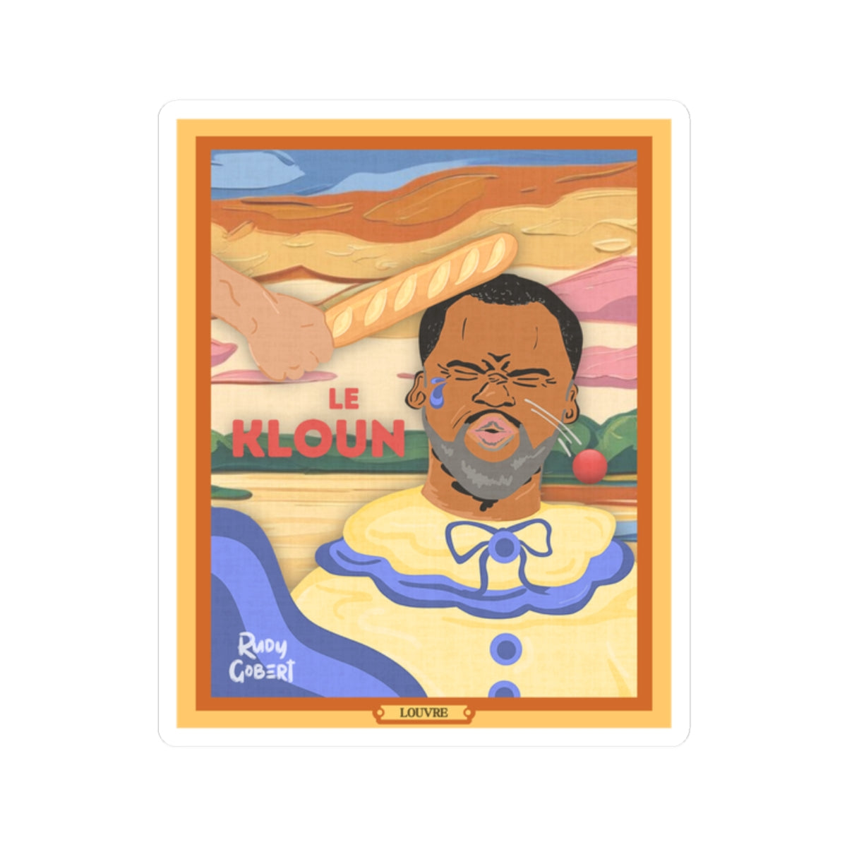 Le Kloun | Rudy Gobert 2" x 2" Sticker