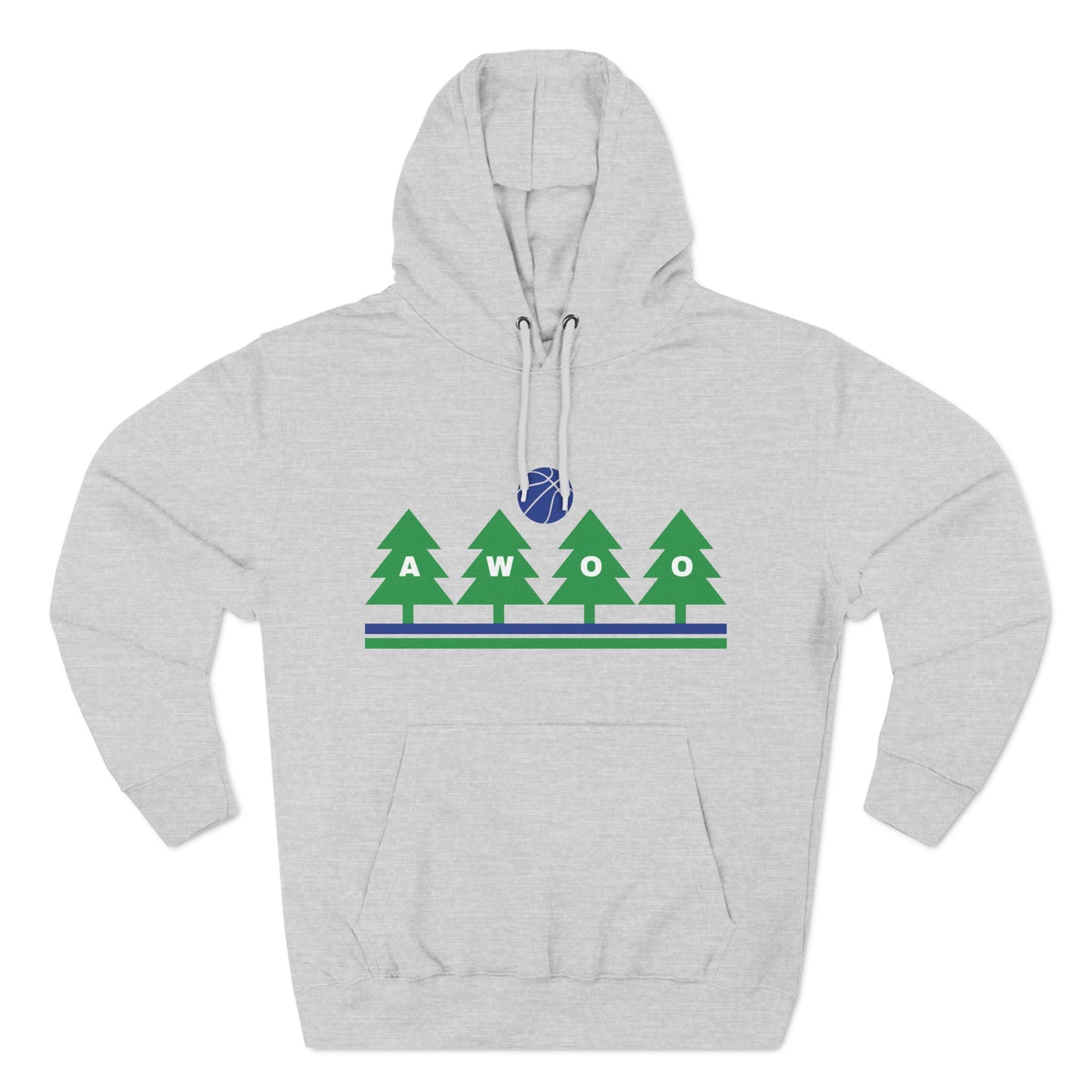 Awoo Blue & Green | Hooded Sweatshirt
