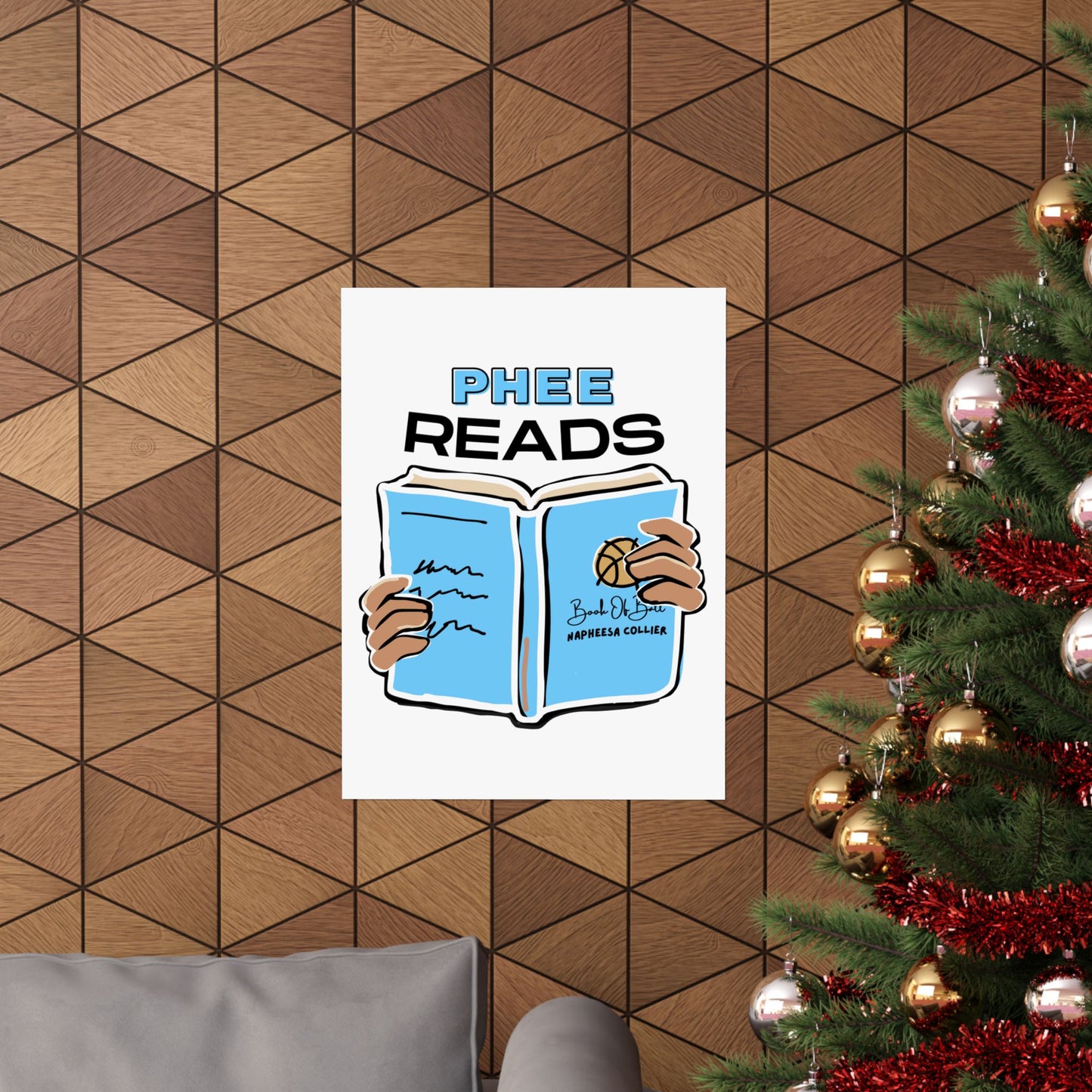 Phee READS (Book Version) | Napheesa Collier | 18 x 24 Poster
