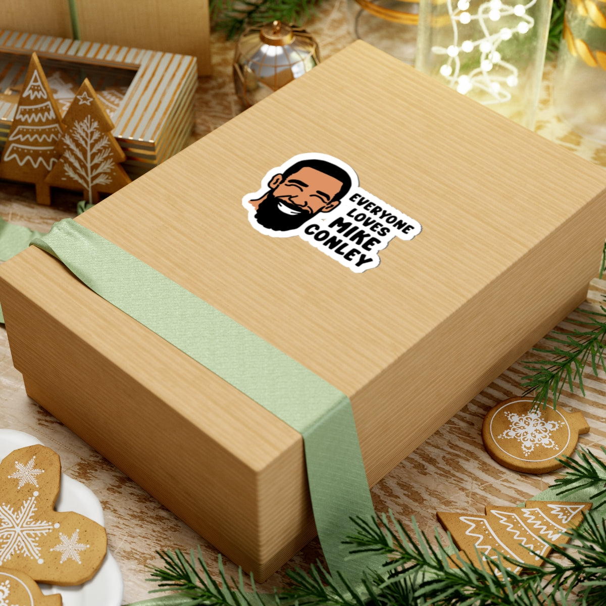 Everyone Loves Mike Conley - Neighbor | Mike Conley 3 x 3 Inch Sticker