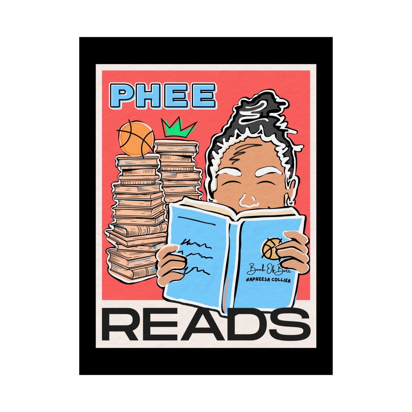 Phee READS | Napheesa Collier | 18 x 24 Poster