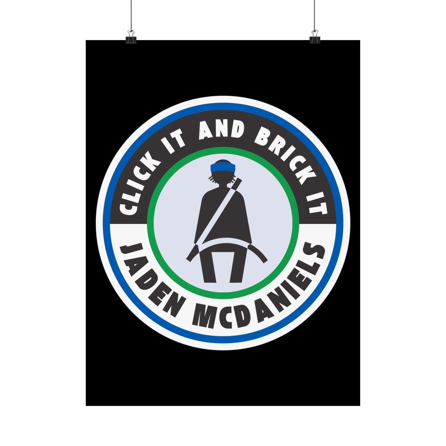 Click It And Brick It | Jaden McDaniels 18 x 24 Poster