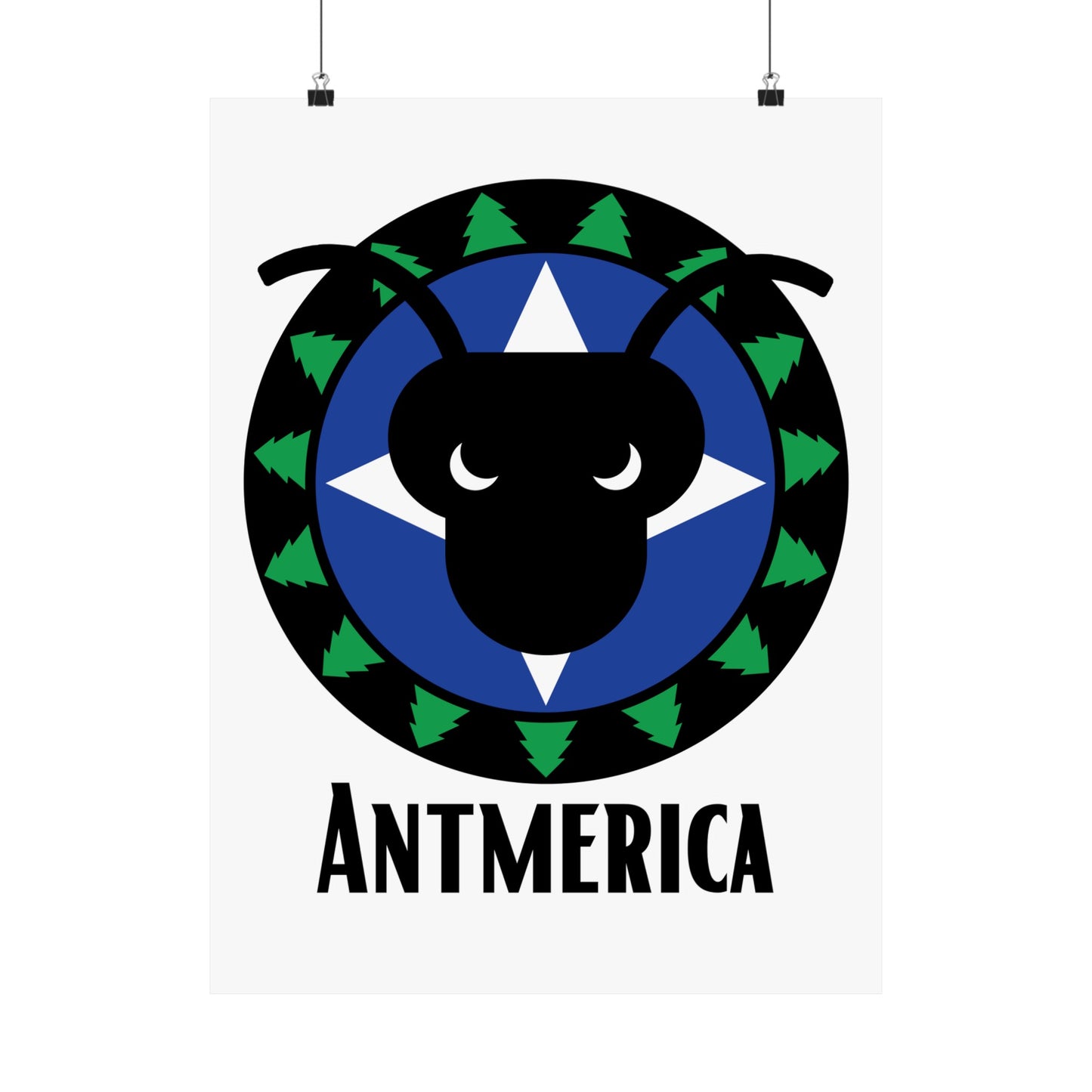 Antmerica Black | Anthony Edwards 18 x 24 Poster
