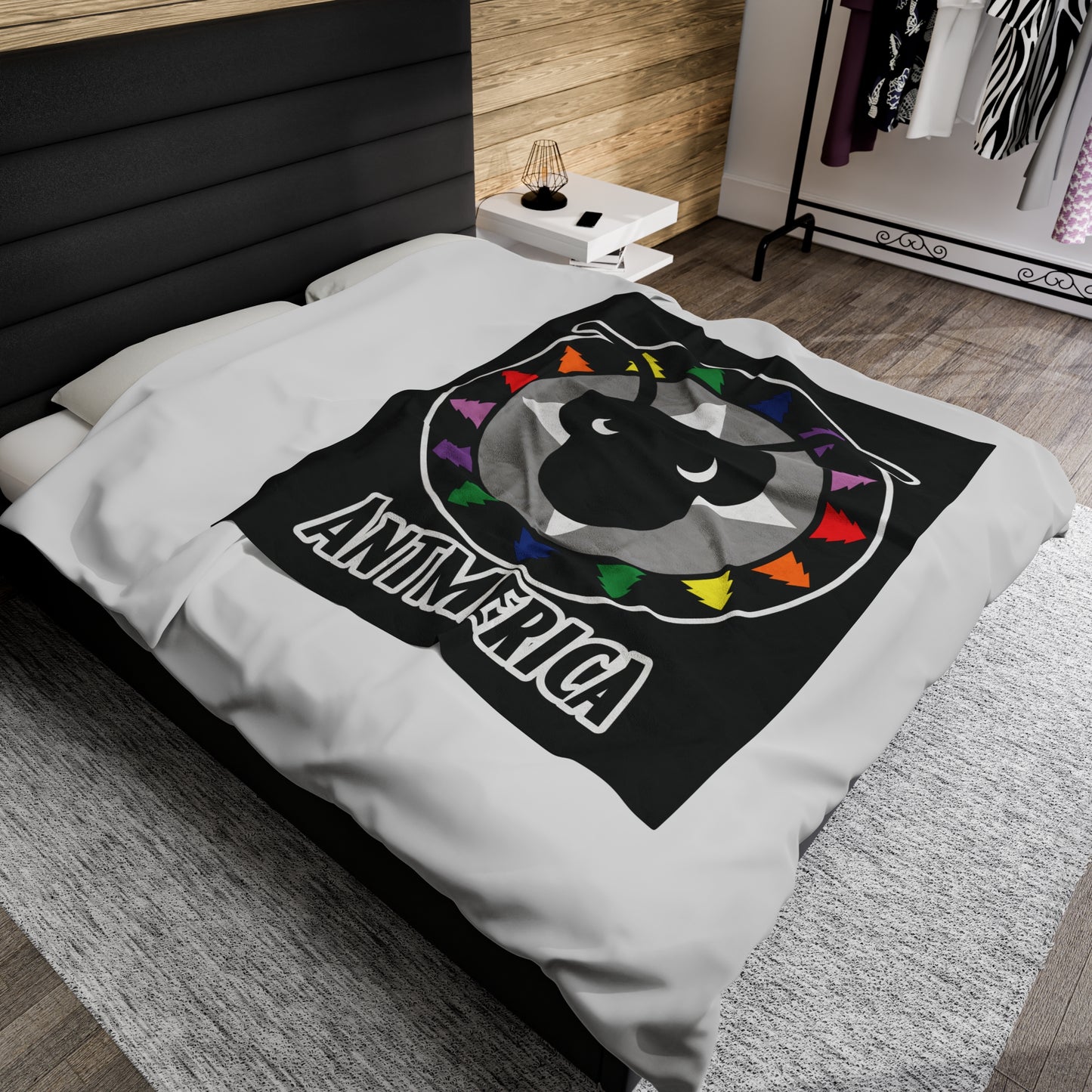 Antmerica Rainbow | Anthony Edwards Velveteen Plush Blanket