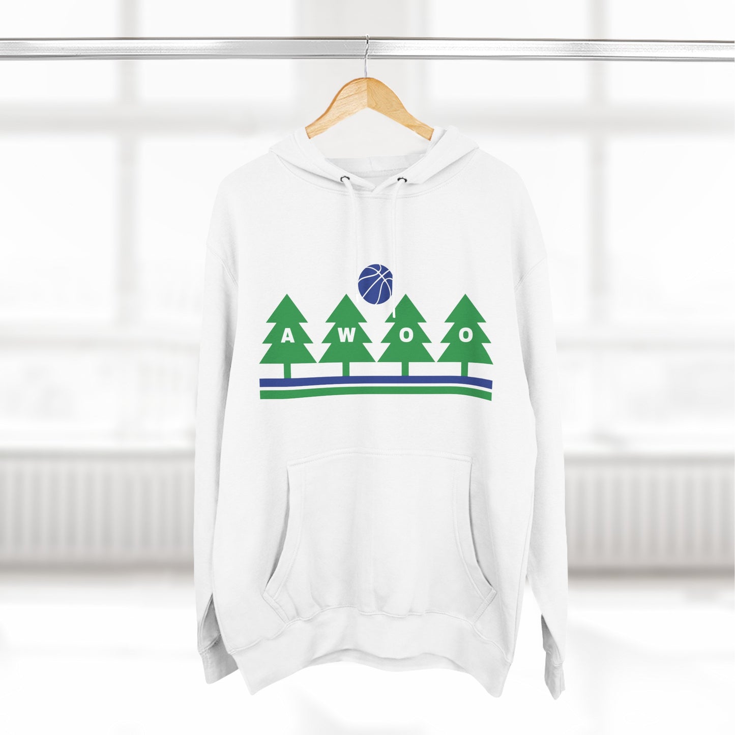 Awoo Blue & Green | Hooded Sweatshirt