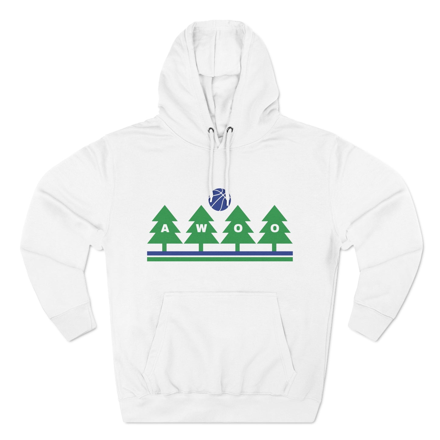 Awoo Blue & Green | Hooded Sweatshirt