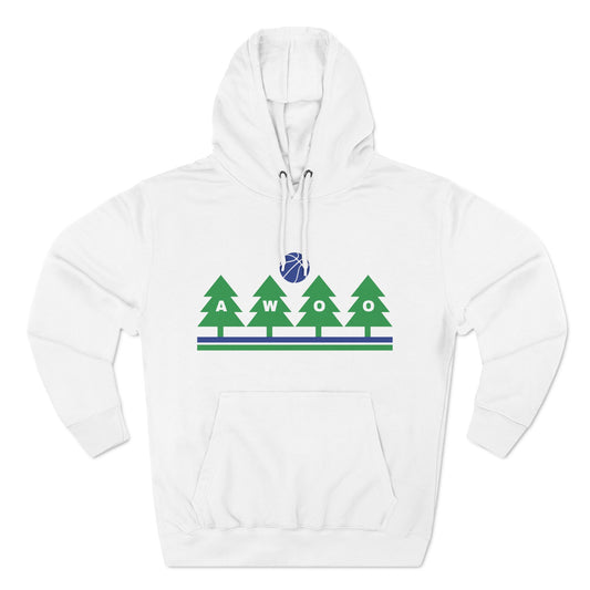 Awoo Blue & Green | Hooded Sweatshirt