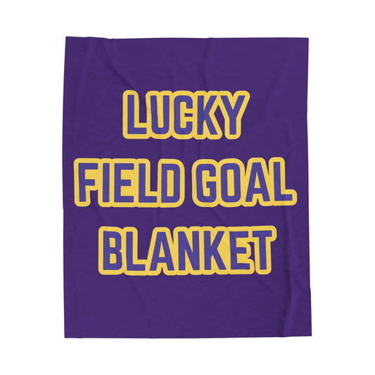 Lucky Field Goal Blanket | Velveteen Plush Blanket