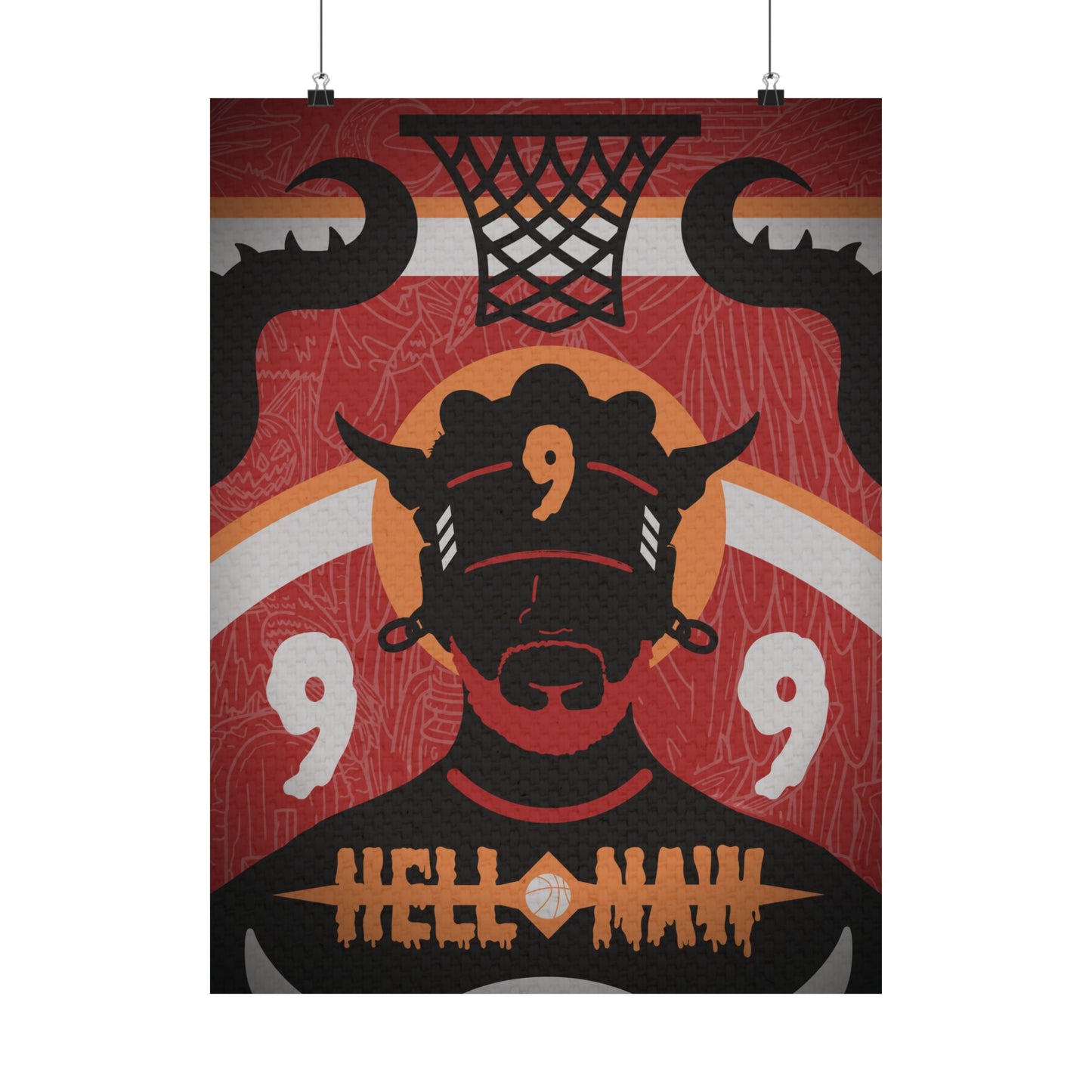 HELL NAW Red | 18 x 24 Poster