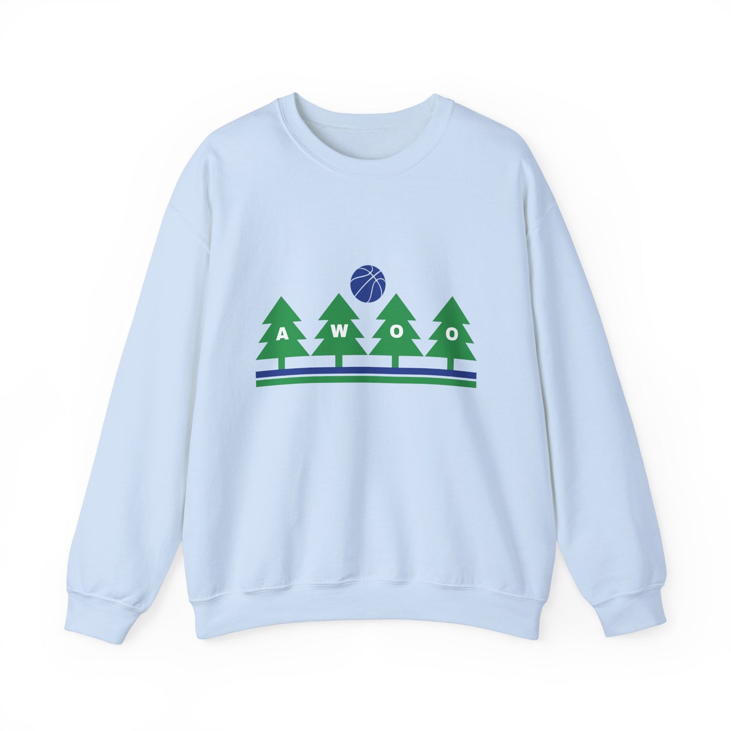 Awoo Blue & Green | Crewneck Sweatshirt