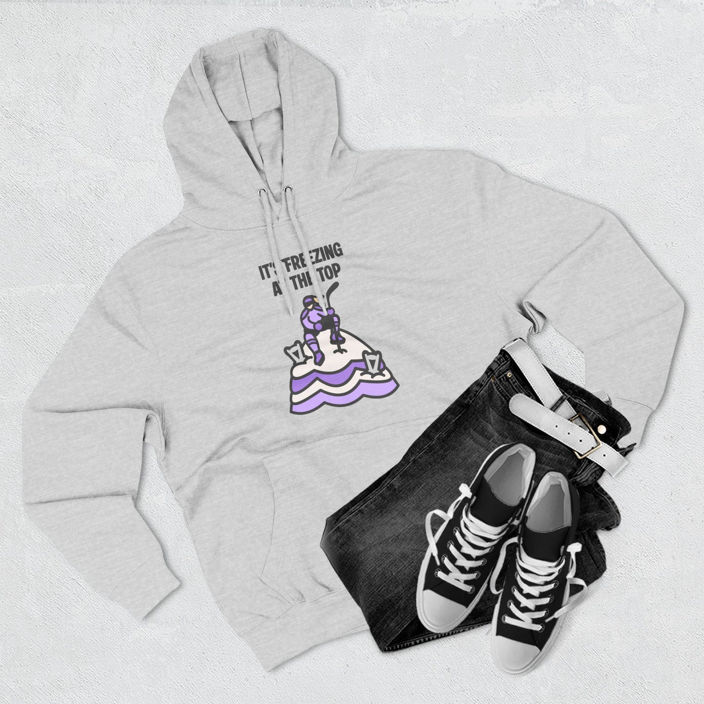 Minnesota Hockey - It's Freezing At The Top | Minnesota Hockey Unisex Hooded Sweatshirt