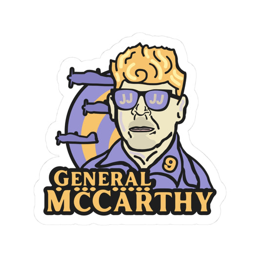 General McCarthy | JJ McCarthy 3" x 3" Sticker