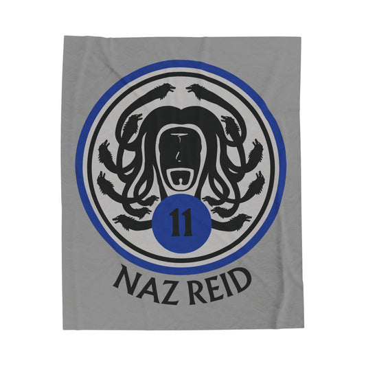 Naz Reid Medusa Blue | Velveteen Plush Blanket