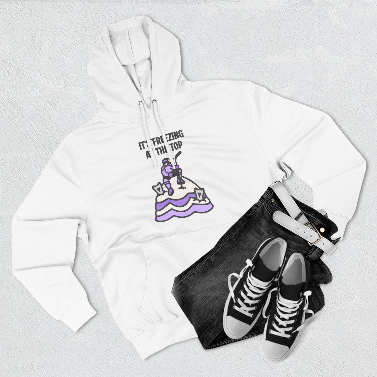 Minnesota Hockey - It's Freezing At The Top | Minnesota Hockey Unisex Hooded Sweatshirt