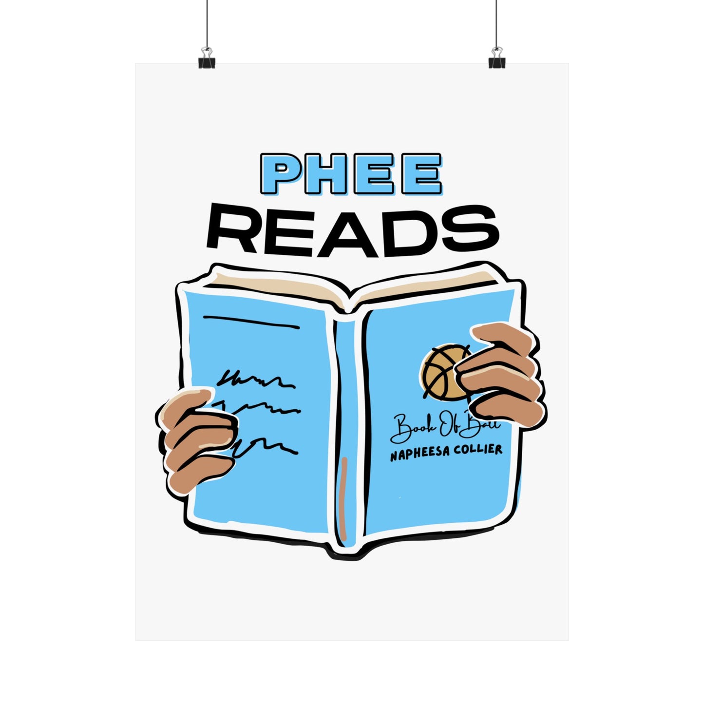 Phee READS (Book Version) | Napheesa Collier | 18 x 24 Poster