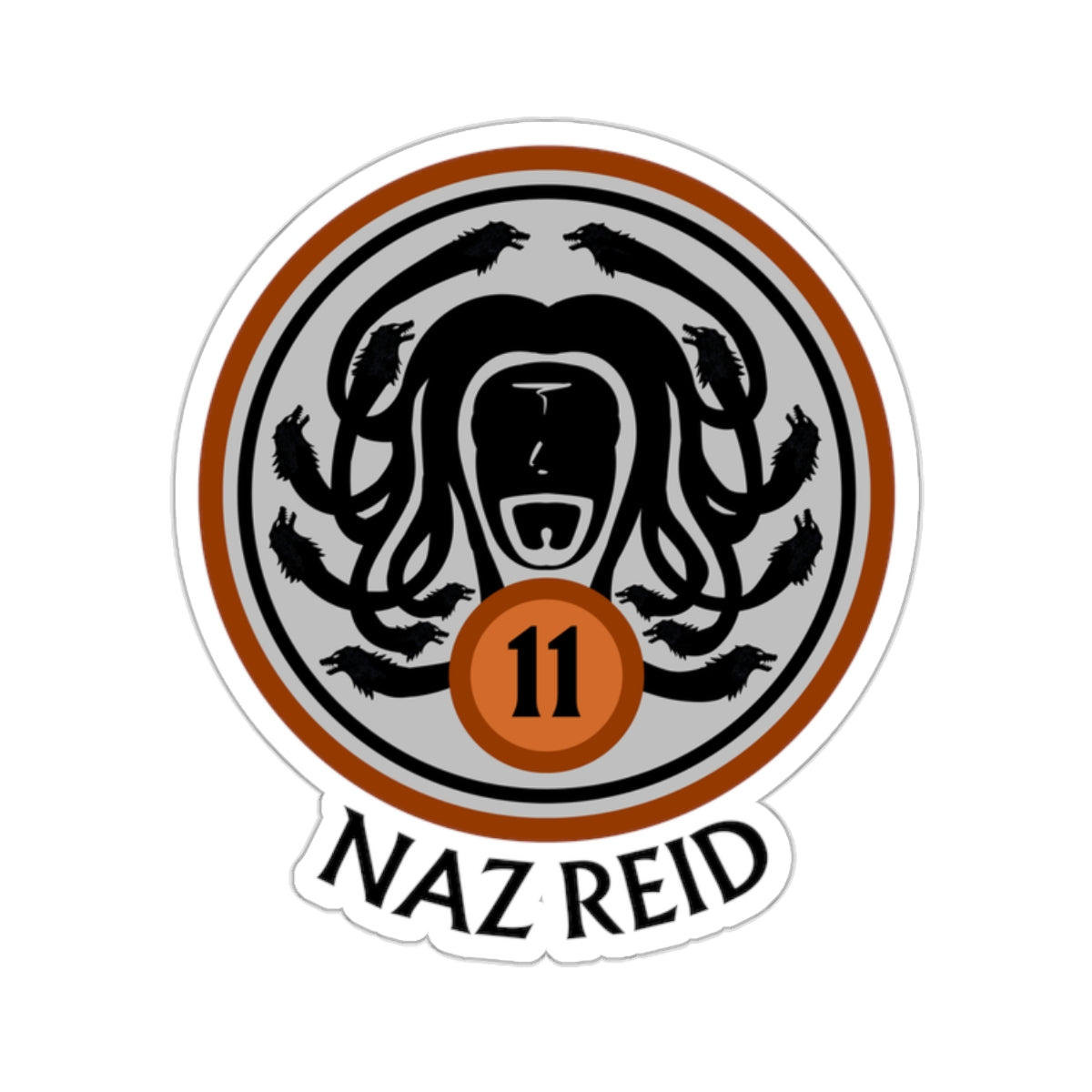 Naz Reid Medusa Orange | Sticker