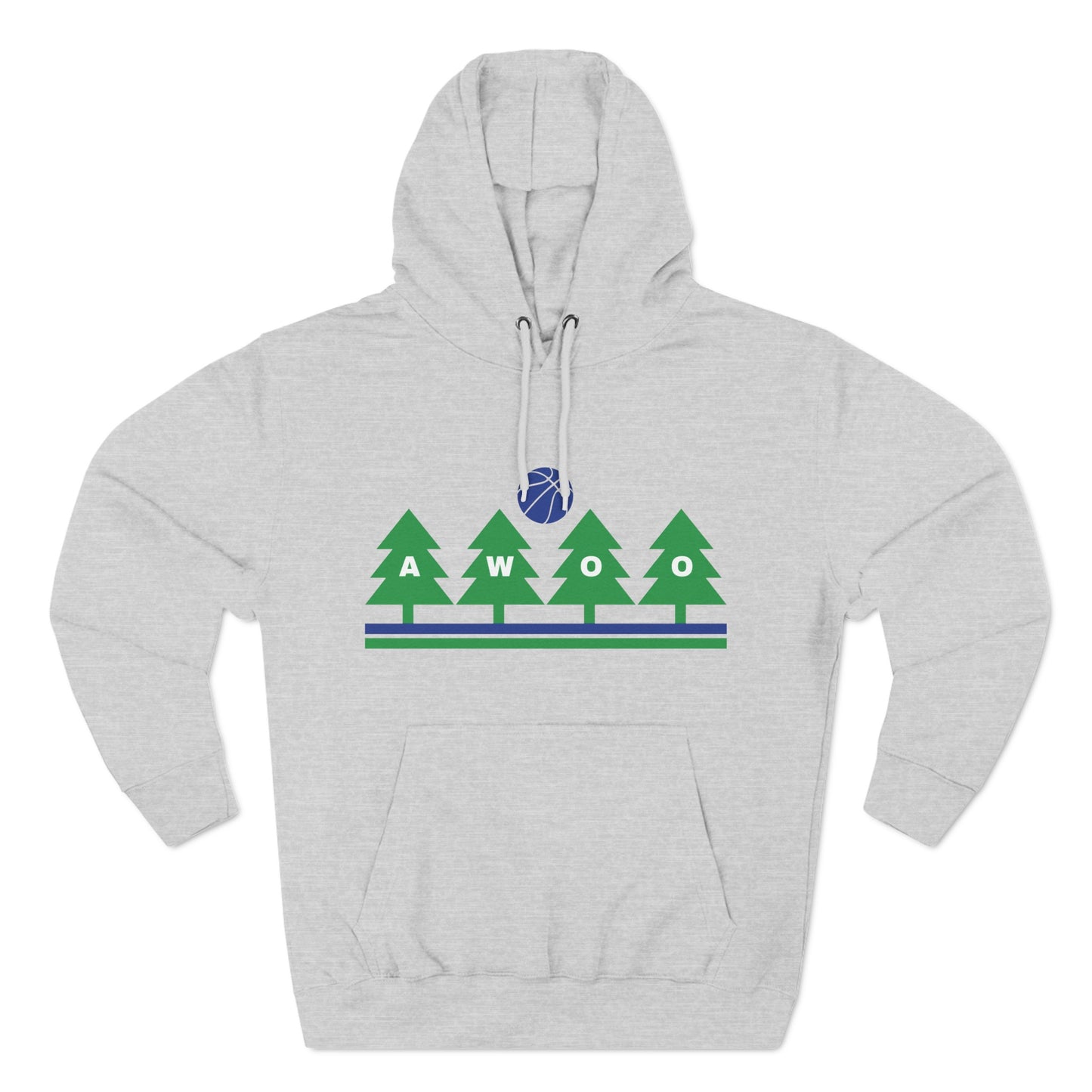 Awoo Blue & Green | Hooded Sweatshirt