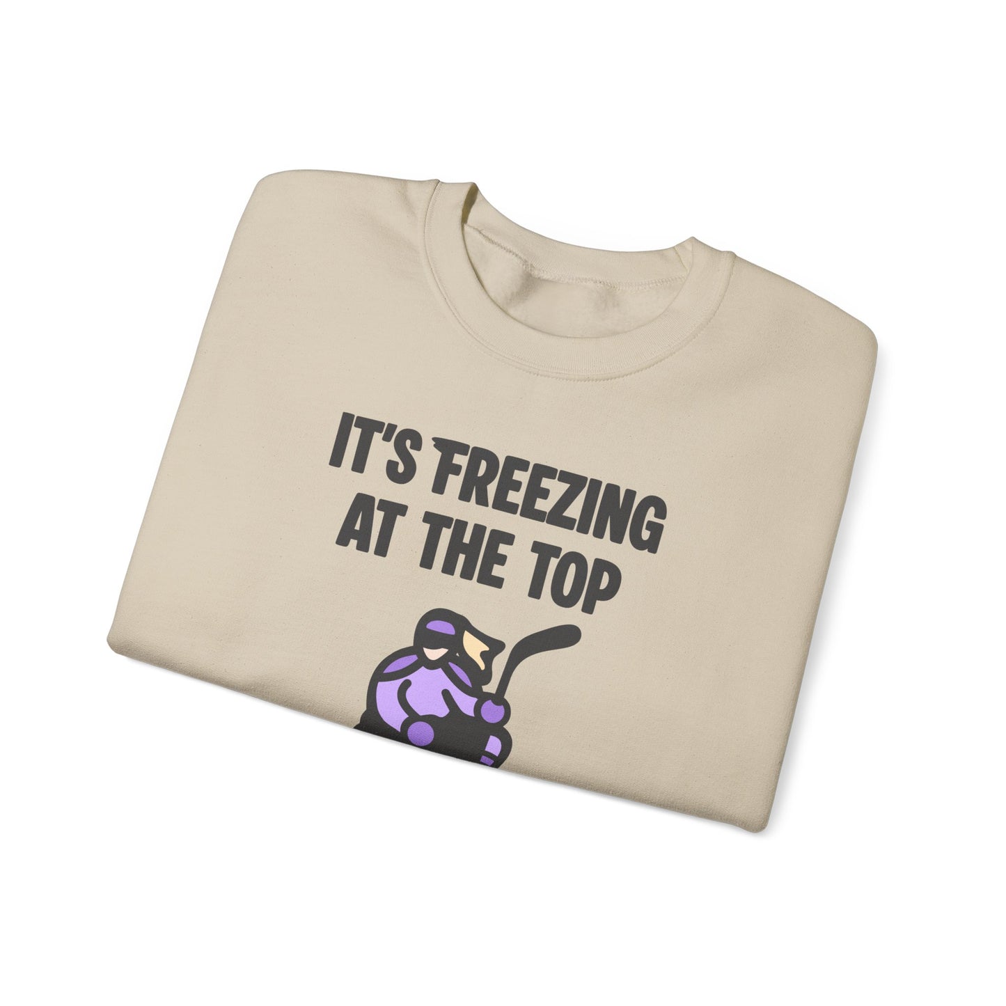 Minnesota Hockey - It's Freezing At The Top | Minnesota Hockey Unisex Crewneck Sweatshirt