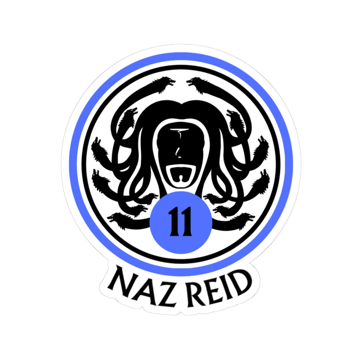 Naz Reid Medusa | Naz Reid 3 x 3 Inch Sticker