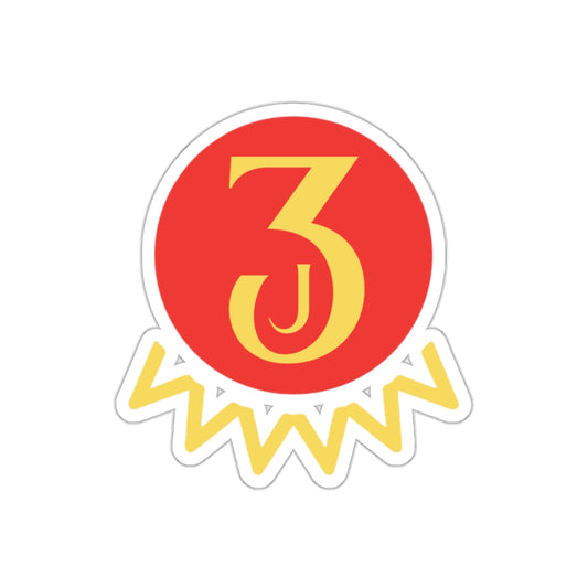 Jaden J3 Red & Gold | Sticker