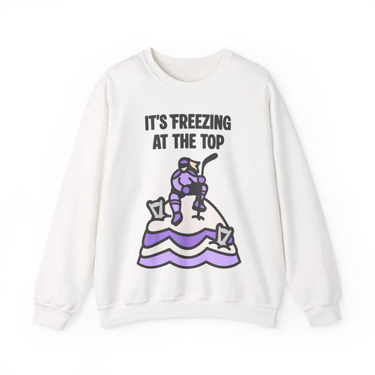 Minnesota Hockey - It's Freezing At The Top | Minnesota Hockey Unisex Crewneck Sweatshirt