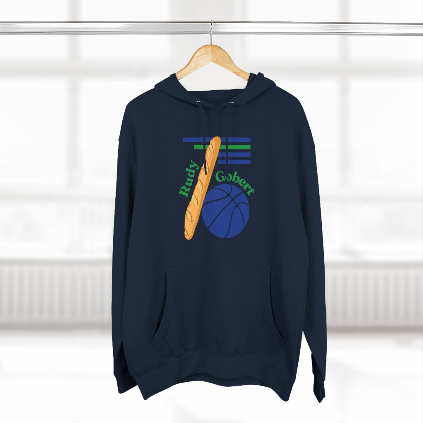 Rudy Gobert Blue | Hooded Sweatshirt