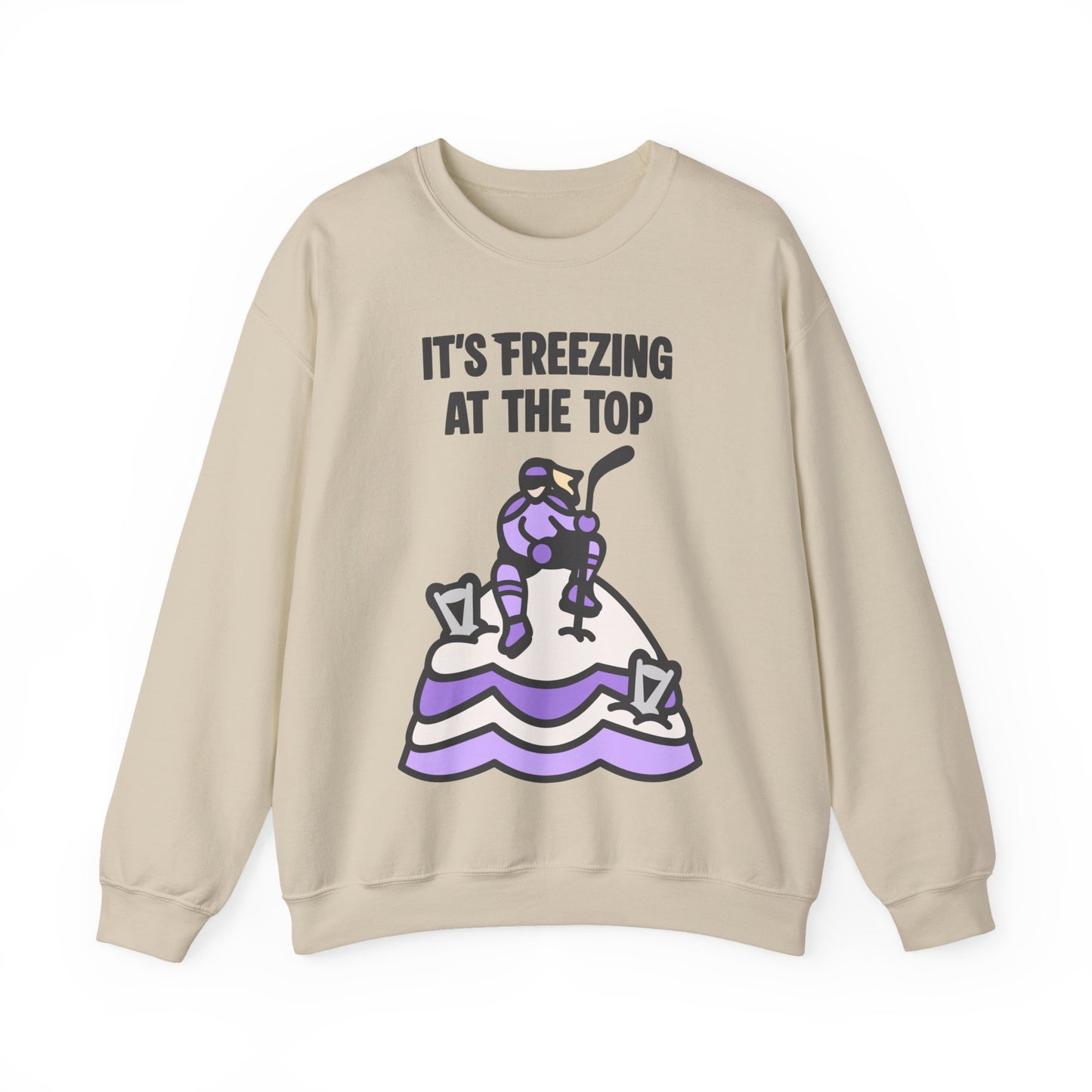 Minnesota Hockey - It's Freezing At The Top | Minnesota Hockey Unisex Crewneck Sweatshirt
