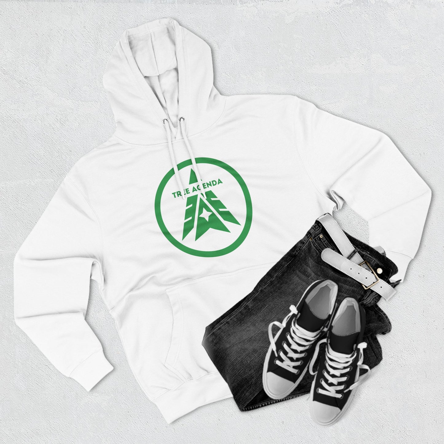 Tree Agenda Green | Hooded Sweatshirt