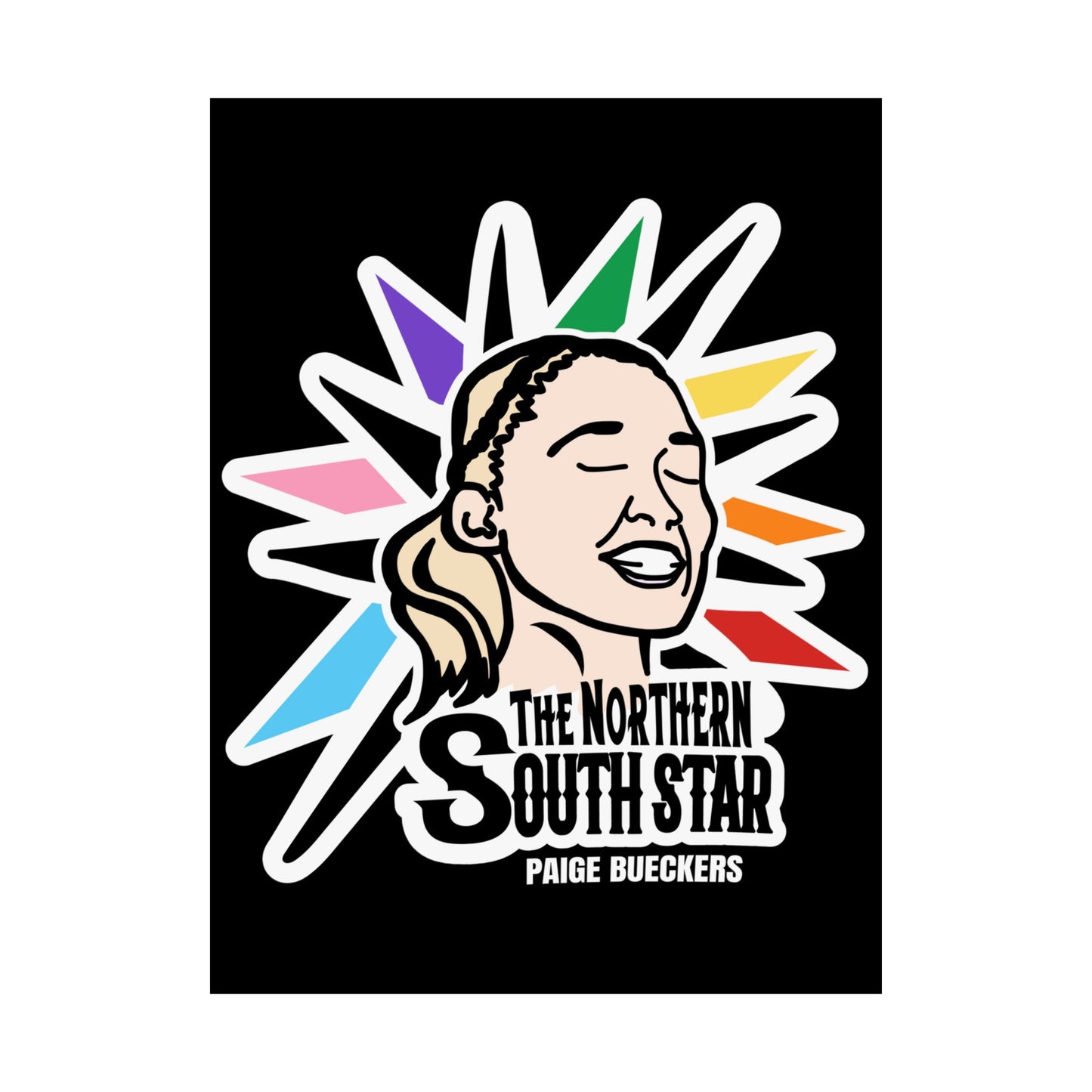 Paige Bueckers | The Northern South Star PRIDE | 18 x 24 Poster