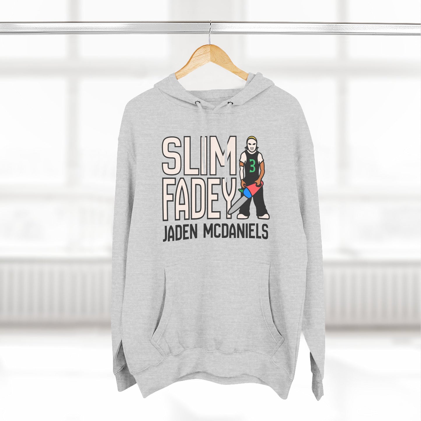 Jaden McDaniels - SLIM FADEY | Jaden McDaniels Unisex Hooded Sweatshirt