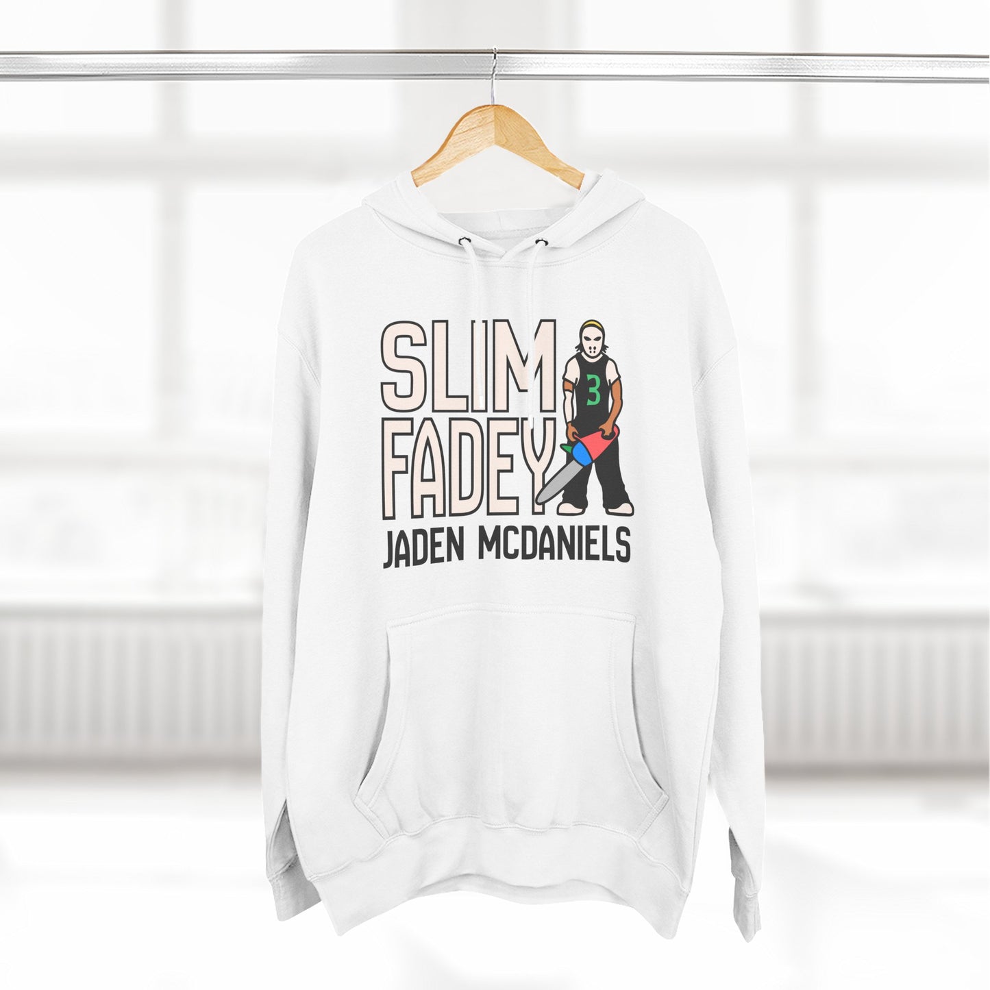 Jaden McDaniels - SLIM FADEY | Jaden McDaniels Unisex Hooded Sweatshirt