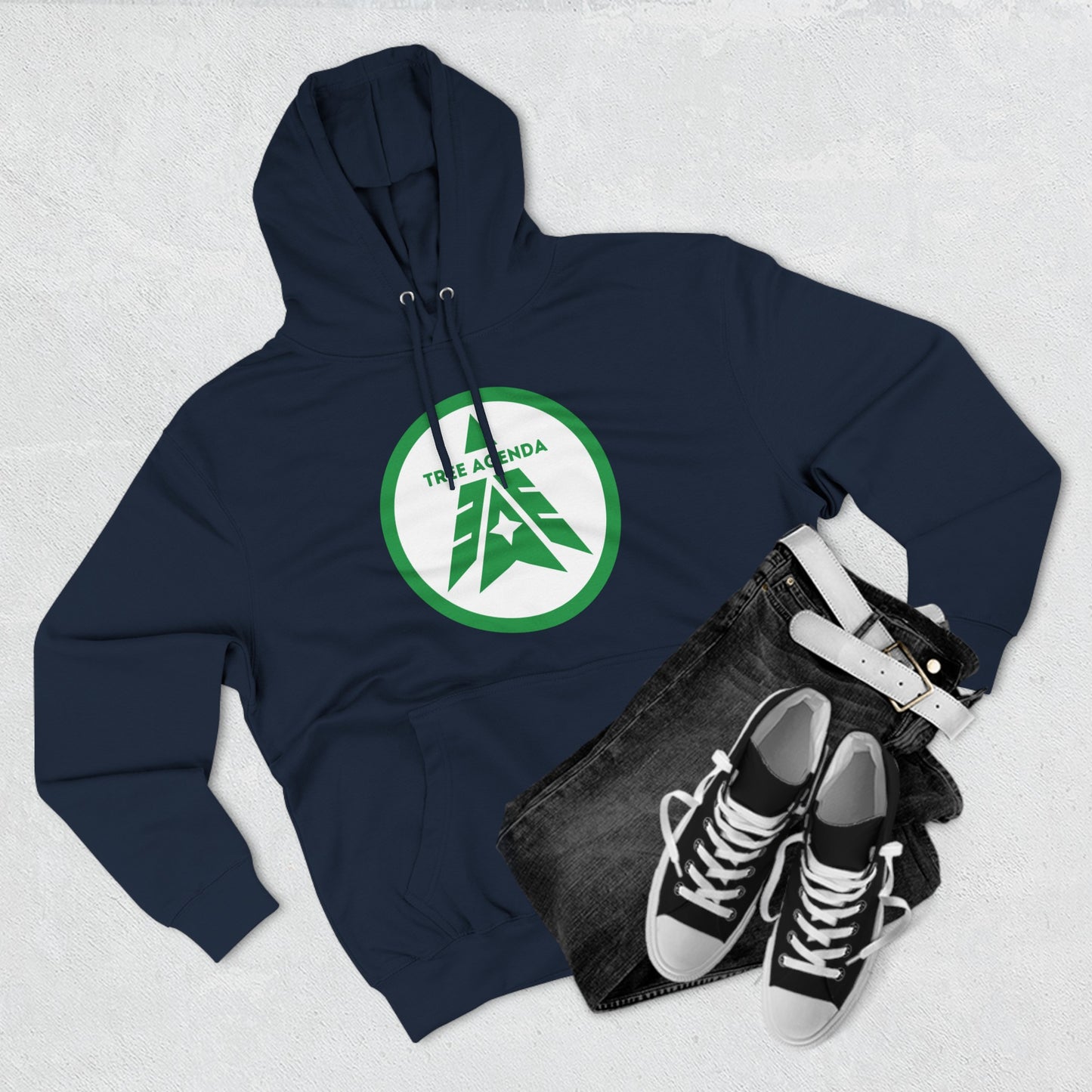 Tree Agenda Green | Hooded Sweatshirt