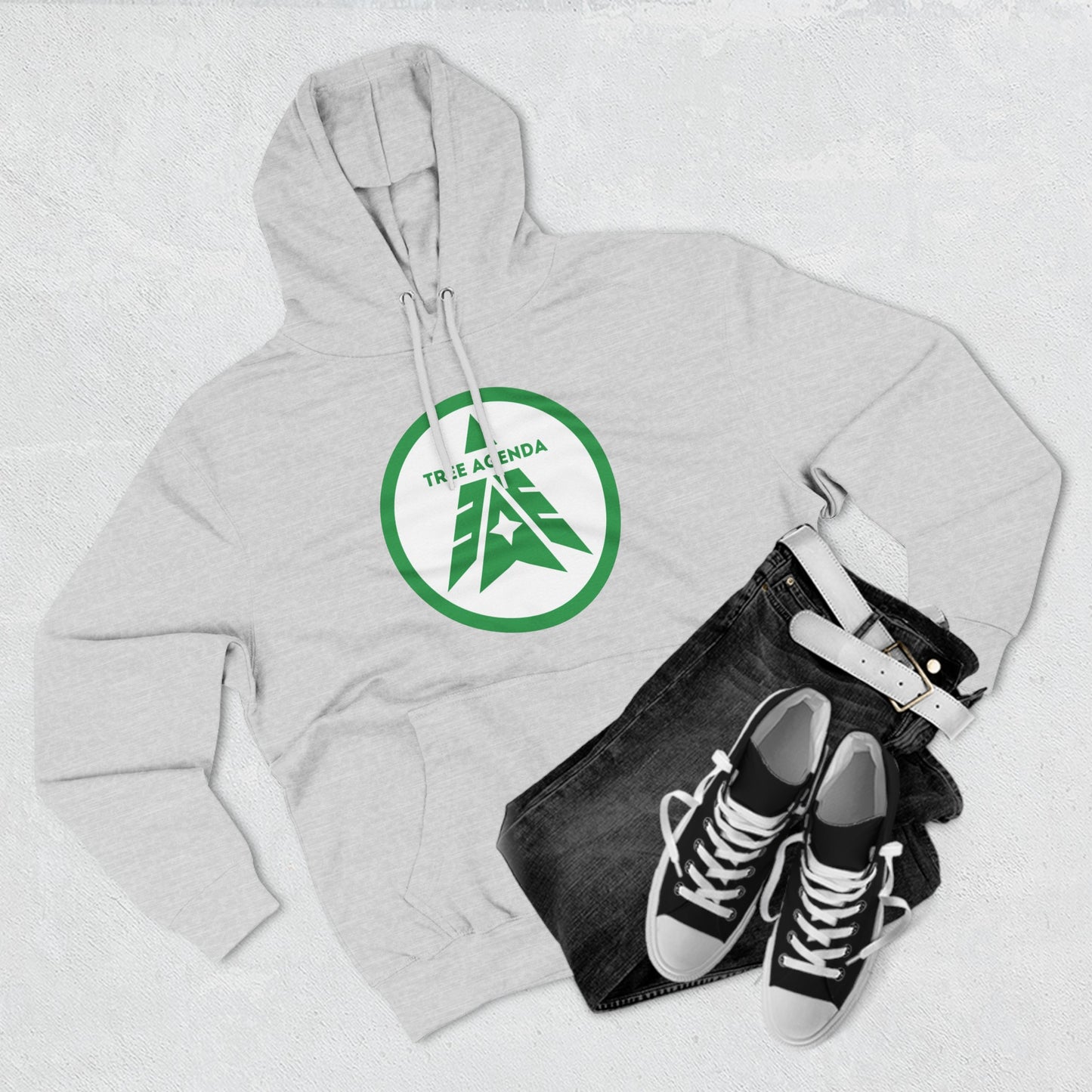 Tree Agenda Green | Hooded Sweatshirt