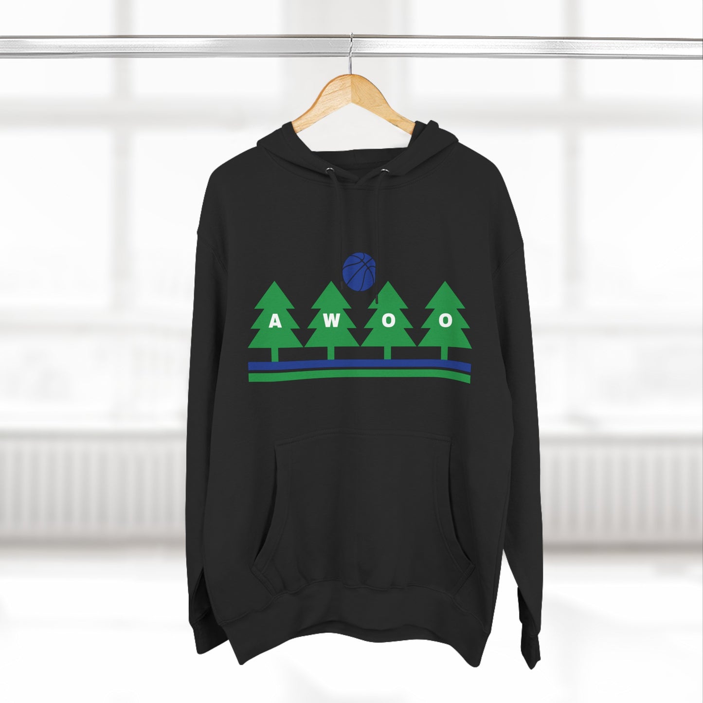 Awoo Blue & Green | Hooded Sweatshirt