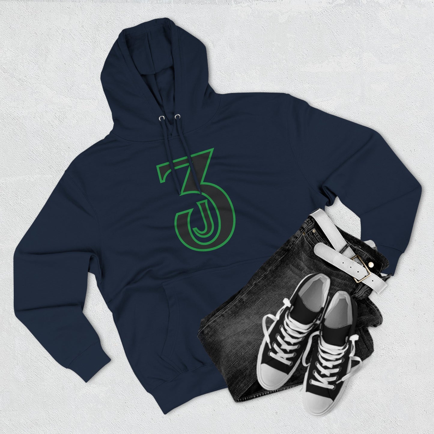 Jaden J3 Green & Black | Hooded Sweatshirt