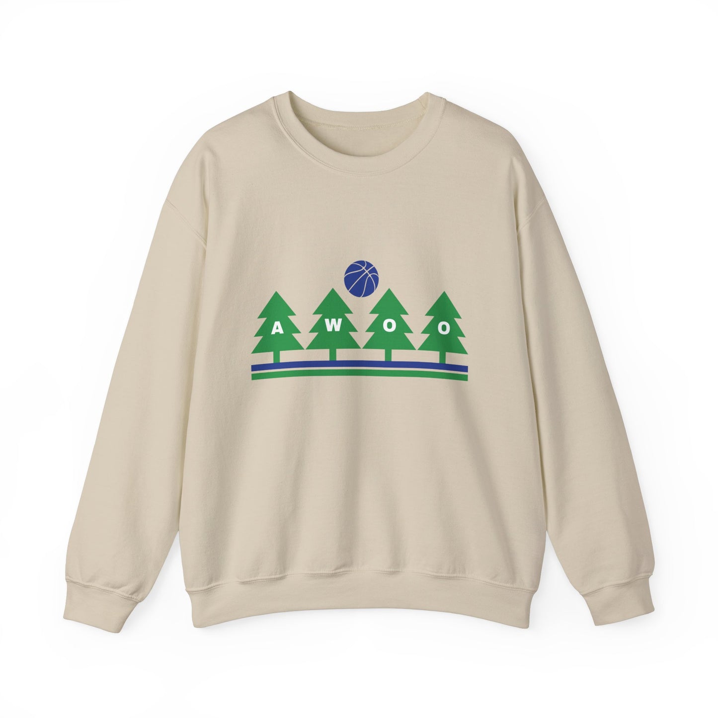 Awoo Blue & Green | Crewneck Sweatshirt