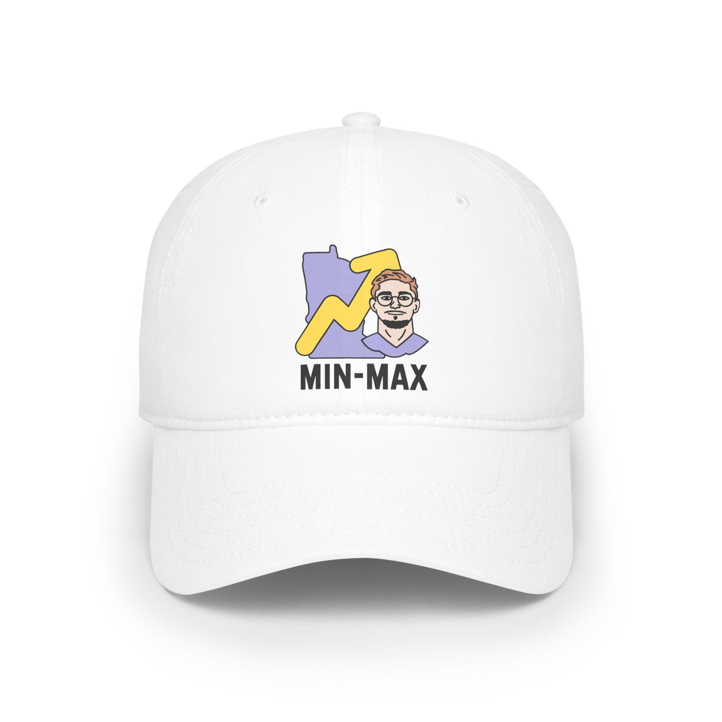Max Brosmer - MIN MAX | Max Brosmer Unisex PRINTED Velcro-Adjustable Baseball Cap